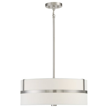 Savoy House Mpend M70102BN 4 Light Caged Pendant in Brushed Nickel