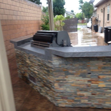 Custom Stone Outdoor Kitchen