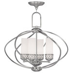 Livex Lighting - Livex Lighting 4724-91 Westfield - 4 Light Chandelier in Westfield Style - 22 In - Westfield 4 Light Ch Brushed Nickel SatinUL: Suitable for damp locations Energy Star Qualified: n/a ADA Certified: n/a  *Number of Lights: 4-*Wattage:60w Candelabra Base bulb(s) *Bulb Included:No *Bulb Type:Candelabra Base *Finish Type:Brushed Nickel