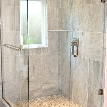 White Marble Shower