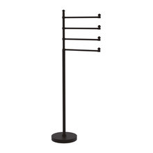 Free standing towel rack
