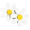 White Daisy Quilt Clips set of 2
