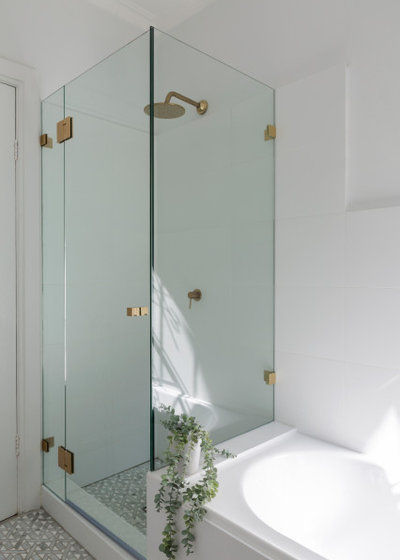 Transitional Bathroom by Eleanor Design Studio