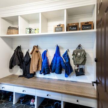 A Bright and Vibrant Kitchen and Mudroom Remodel