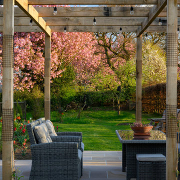 Jardín en el campo de Yorkshire, RU