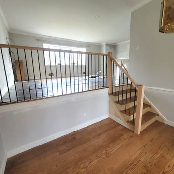 Wood And Metal Indoor Railings