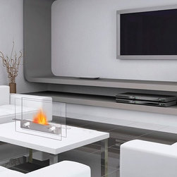 Anywhere Fireplace Metropolitan 14&rdquo; x 11&rdquo; Stainless Steel Indoor/Outdoor Firepla - Tabletop Fireplaces