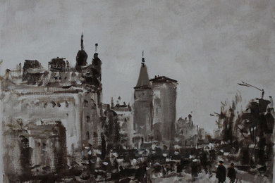 Cityscape paintings from photos