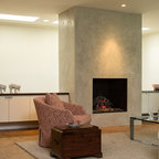 Custom Venetian Plaster Fireplace Orange County by