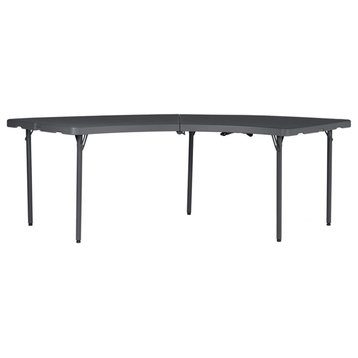 ZOWN Classic Moon Commercial Blow Folding Table in Gray