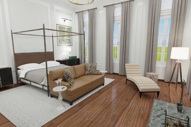 Bedroom - modern bedroom idea in Philadelphia