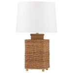 Hudson Valley Lighting - Hudson Valley Lighting L1391-GL Weaver - 1 Light Table Lamp - Full range dimmer located at the top of the shade