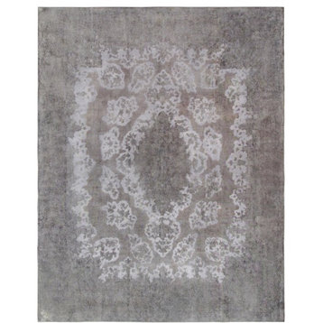 Vintage Lahore Collection Hand-Knotted Lamb's Wool Area Rug, 9'11"x12'11"