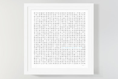 Personalised Word Search Prints