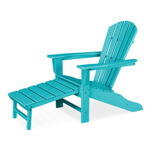 Hanover Outdoor Furniture HVLNA10AR All Weather Contoured Adirondack Chair Aruba