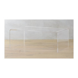 peekaboo acrylic coffee table | CB2 - Coffee Tables