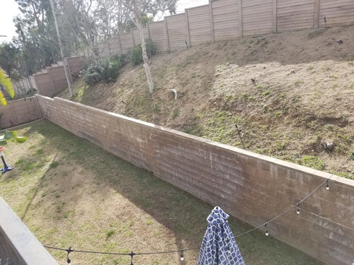 What To Do With My Unattractive Retaining Wall And Slope - How Much Does It Cost To Build A Retaining Wall On Slope