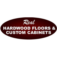 Real Hardwood  Floors and Custom Cabinets