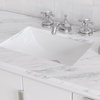 The Ezra Bathroom Vanity, Pure White, 48", Single Sink, Freestanding