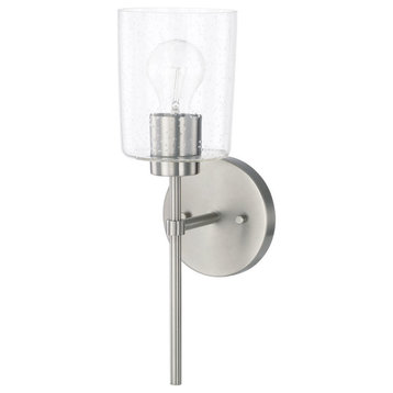 Greyson One Light Wall Sconce, Brushed Nickel