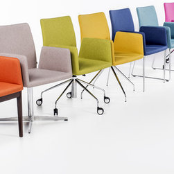 Frame 5-Ways Swivel Office Armchair by B&T - Armchairs And Accent Chairs