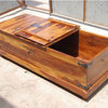 Captain’s Double Lid Indian Rosewood Standing Coffee Table Chest