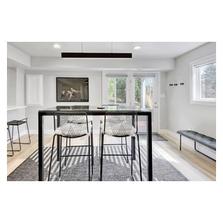 Denver Area Mid-Century Modern Basement Remodel - Midcentury - Basement ...