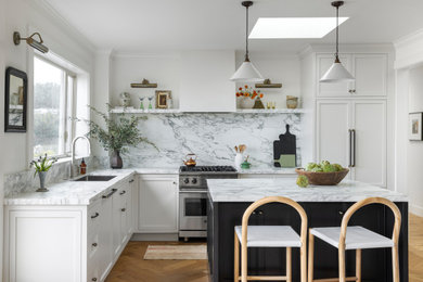 Inspiration for a beach style kitchen in San Francisco.