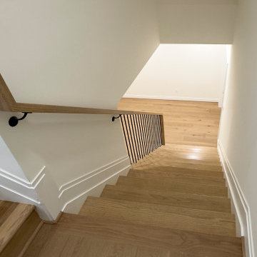 Project #144 | Slightly Curved Transitional Staircase