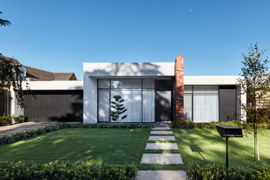 This is an example of a large contemporary bungalow detached house in Adelaide.