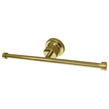 Kingston Brass BAH8218PB Concord Dual Toilet Paper Holder, Polished Brass