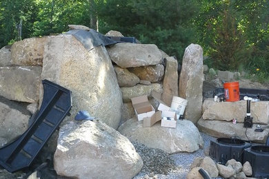 Photo of a contemporary landscaping in Providence.