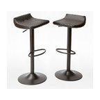 Deco Woven Outdoor Bar Stools (Indoor/Outdoor), Set of 2 by RST