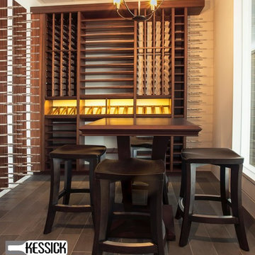 Transitional Design Wine Room