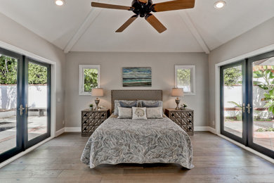 Inspiration for a transitional bedroom remodel in Orange County