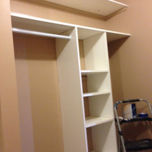 Walk in closet project.