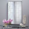 SefinaraSerafina Rectangular Glam Brick Patterned Wall Mirror