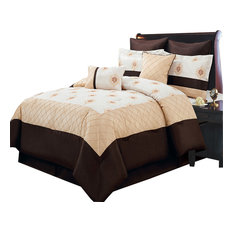 Contemporary Gold Comforters | Houzz