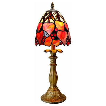 Dale Tiffany TA19209 Estelle, 1 Light Accent Lamp, Bronze/Dark Brown