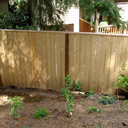 Solid Cedar Fence - Home Fencing And Gates