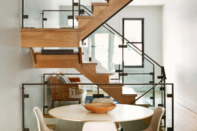 Inspiration for a transitional dining room remodel in Other