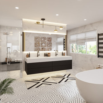 Contemporary bathroom