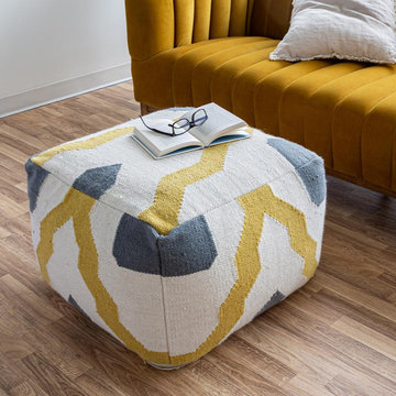 Barcelona Pouf – Multi Mustard