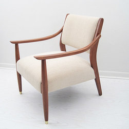 Mid-Century Lounger with New Upholstery - SOLD - Armchairs And Accent Chairs