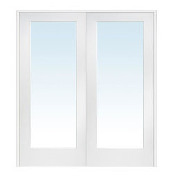 Classic Clear Glass 1-Lite Interior French Double Door - Patio Doors