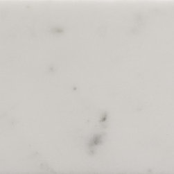 Statuary Classic 1-1/2" x 3" offset marble mosaic in honed finish - Wall And Floor Tile