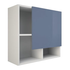 Ibiza Bathroom Wall Cabinet, Blue and White