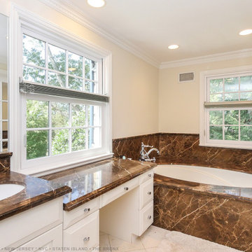 Stunning Bathroom with New White Windows - Renewal by Andersen NJ / NYC