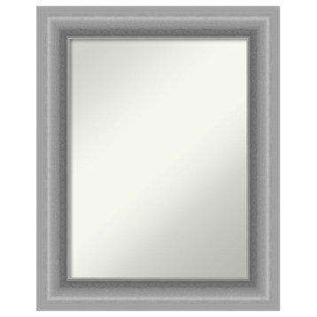 Peak Polished Nickel Non-Beveled Bathroom Wall Mirror - 24 x 30 in.