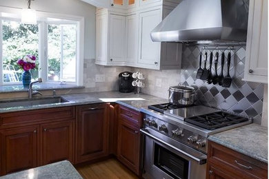 Example of a classic kitchen design in Providence